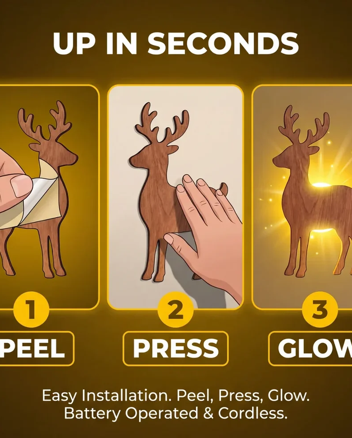 ChristmasPearls reindeer lights